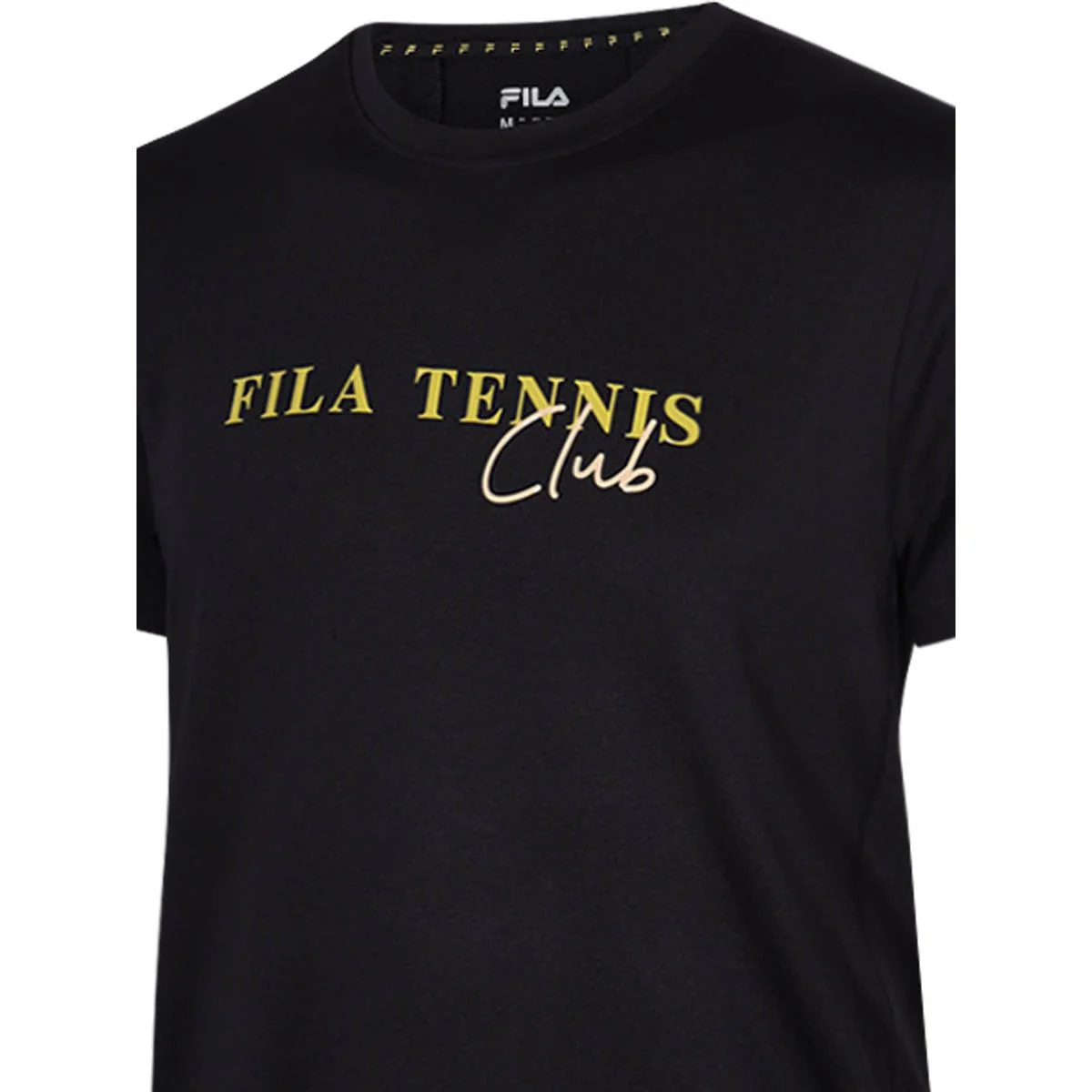 FILA Club TSS231003M Men's Training T-Shirt - Black - 2XL (US SIZE)