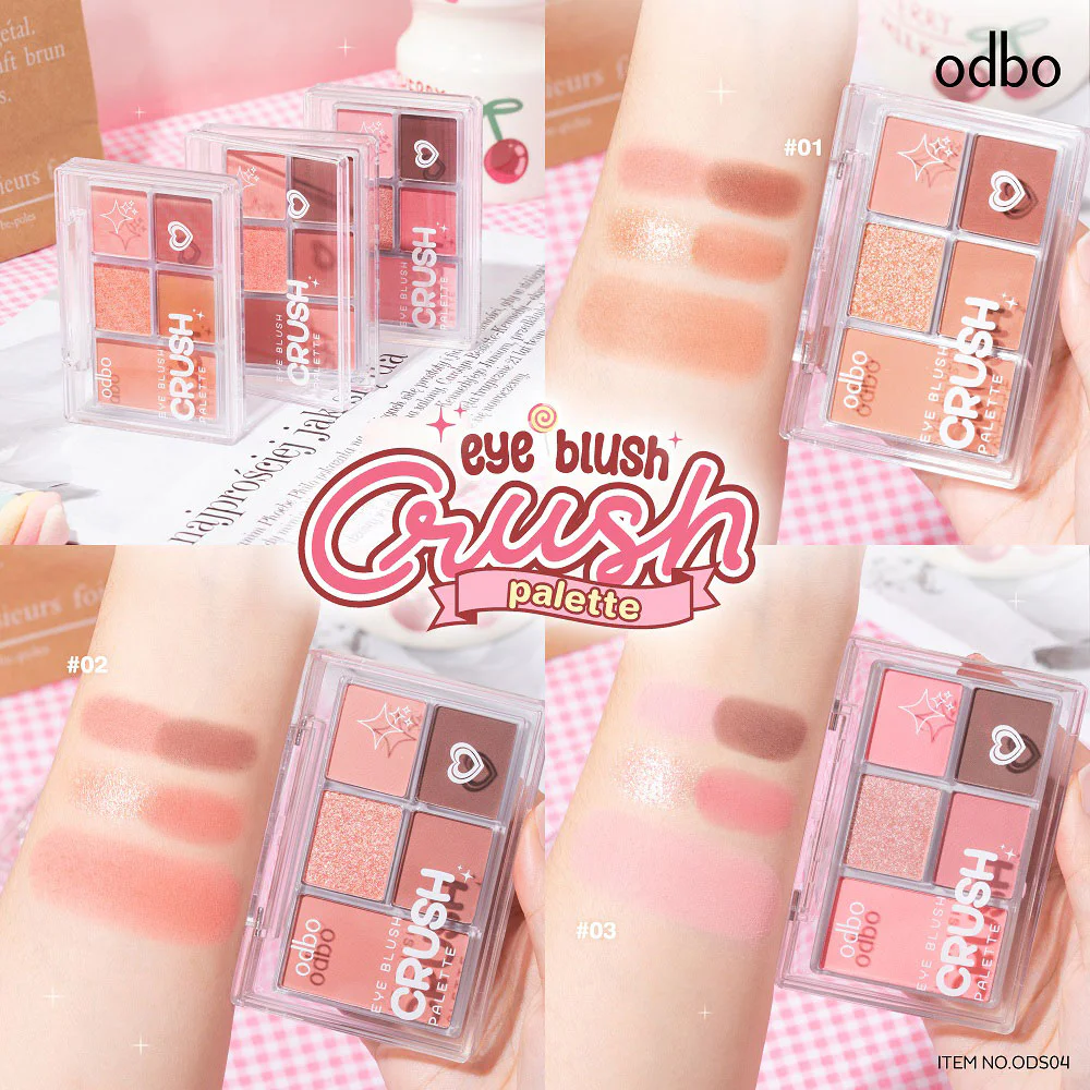 Румяна ODBO Eye Crush Palette 6 г