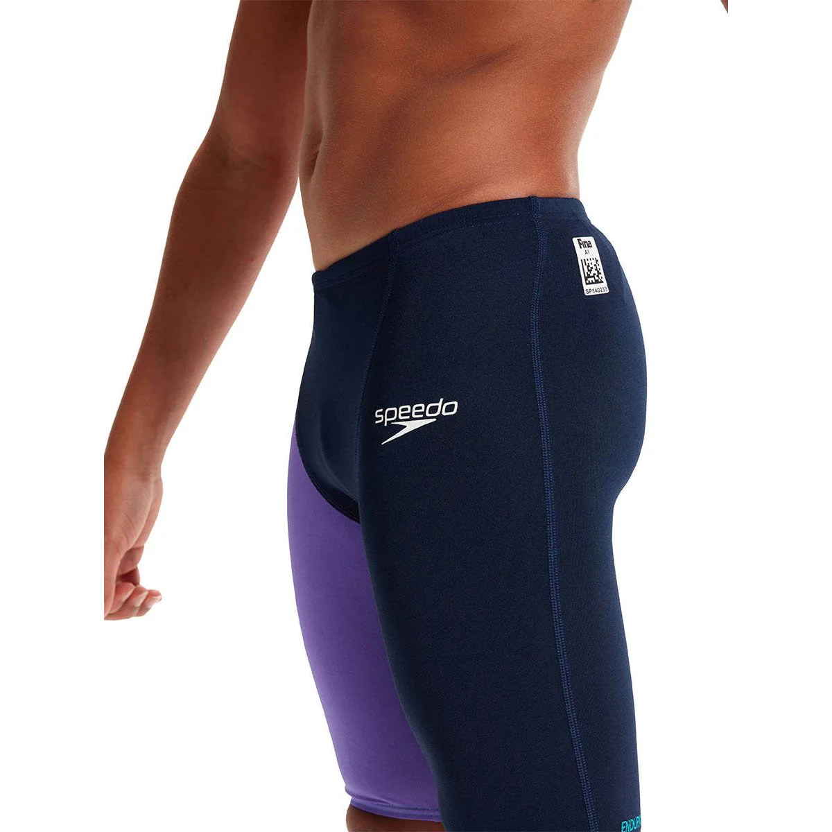 SPEEDO Fastskin Endurance+ High Waisted Jammer Boys Swim Shorts - Blue - US 24