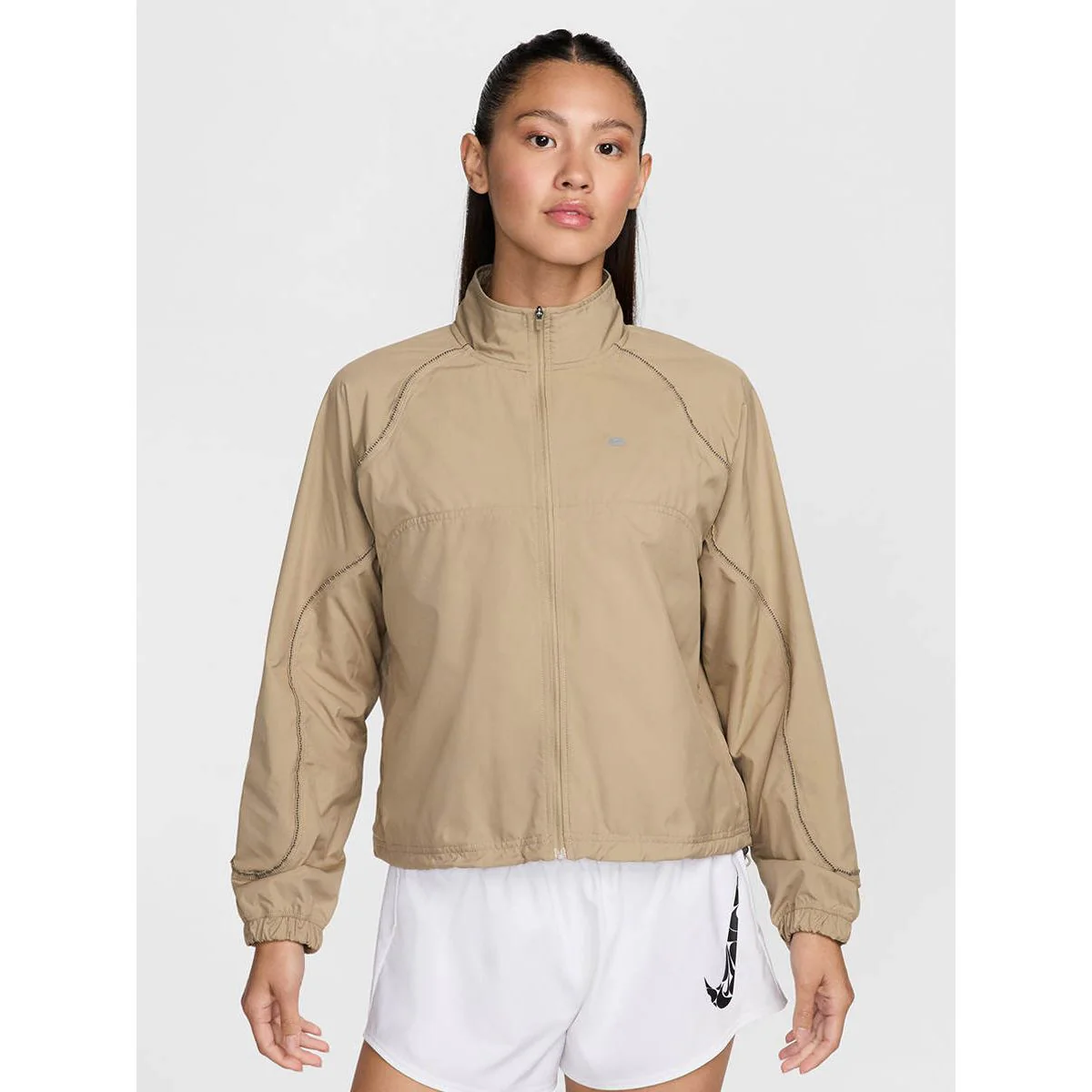 NIKE HJ6990 Women's Running Jacket - Brown - L (US SIZE)
