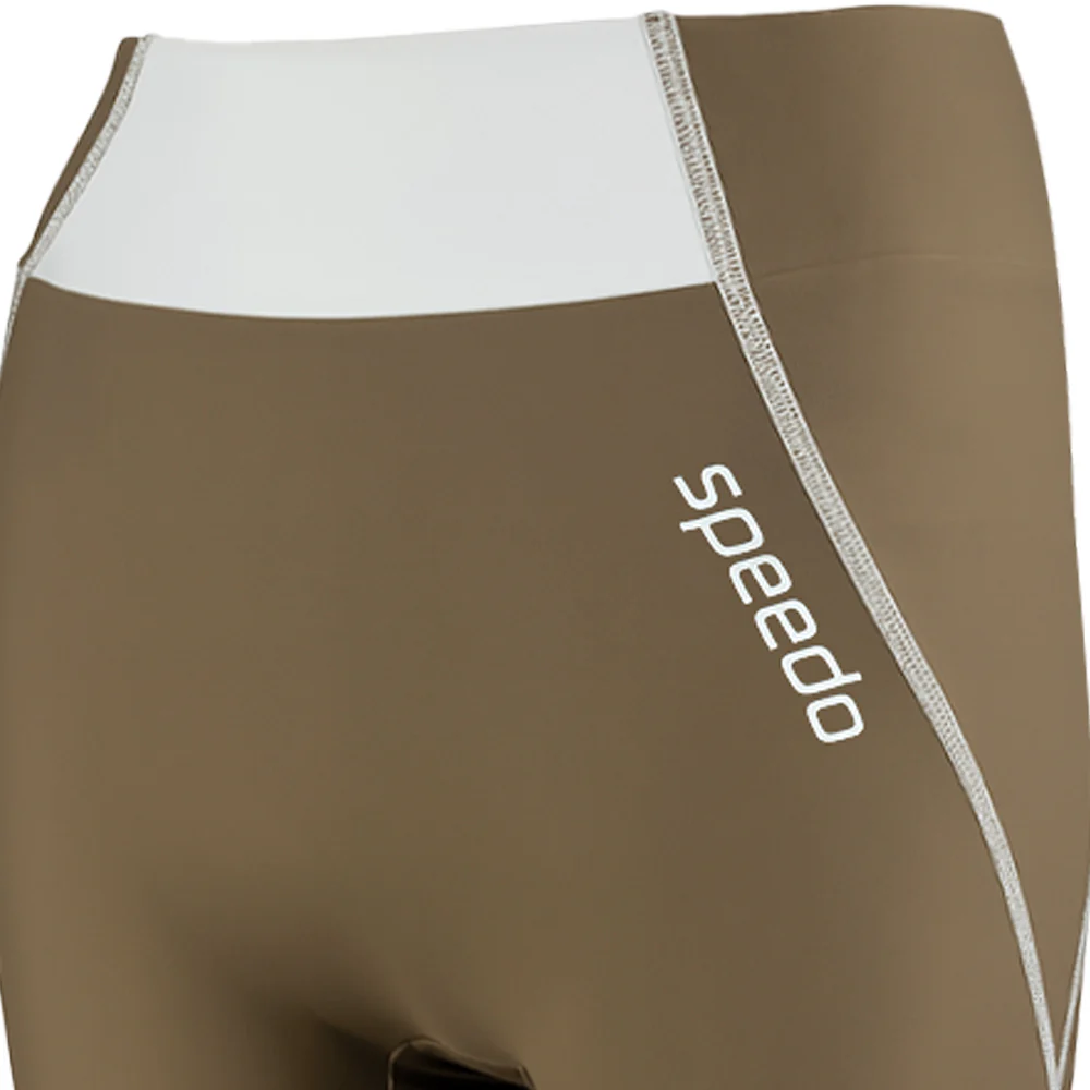SPEEDO 'Wavechasers 2.0' Sun Protection Mid Leg Women's Swim Shorts - Brown - 2XL (UK SIZE)