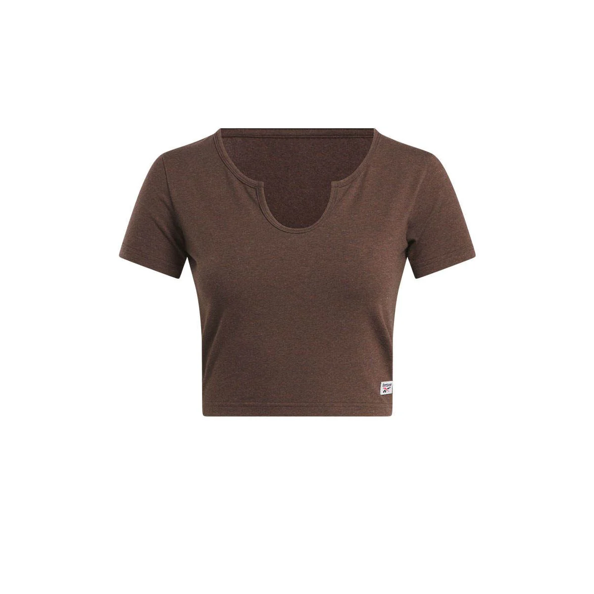 REEBOK Cl Q2 Cs Bball Melange Women's T-Shirt - Brown - L (US SIZE)