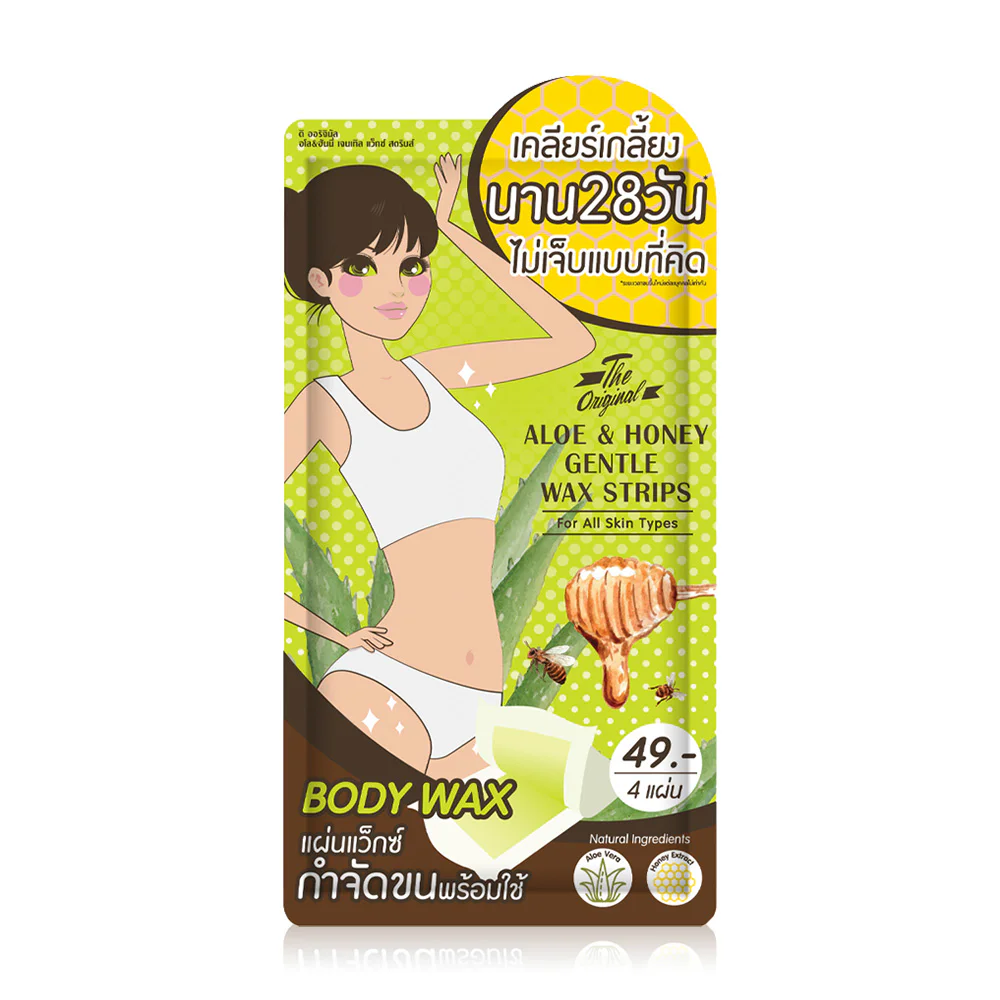 The original Aloe And Honey Gentle Wax Strips 16.9 г
