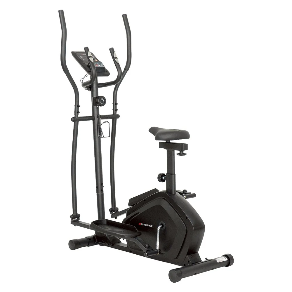 GSPORTS GS-513EA เครื่องเดินวงรี ลู่เดินกึ่งสเตป เครื่องบริหารขา Elliptical Cross Trainer - Black - One Size