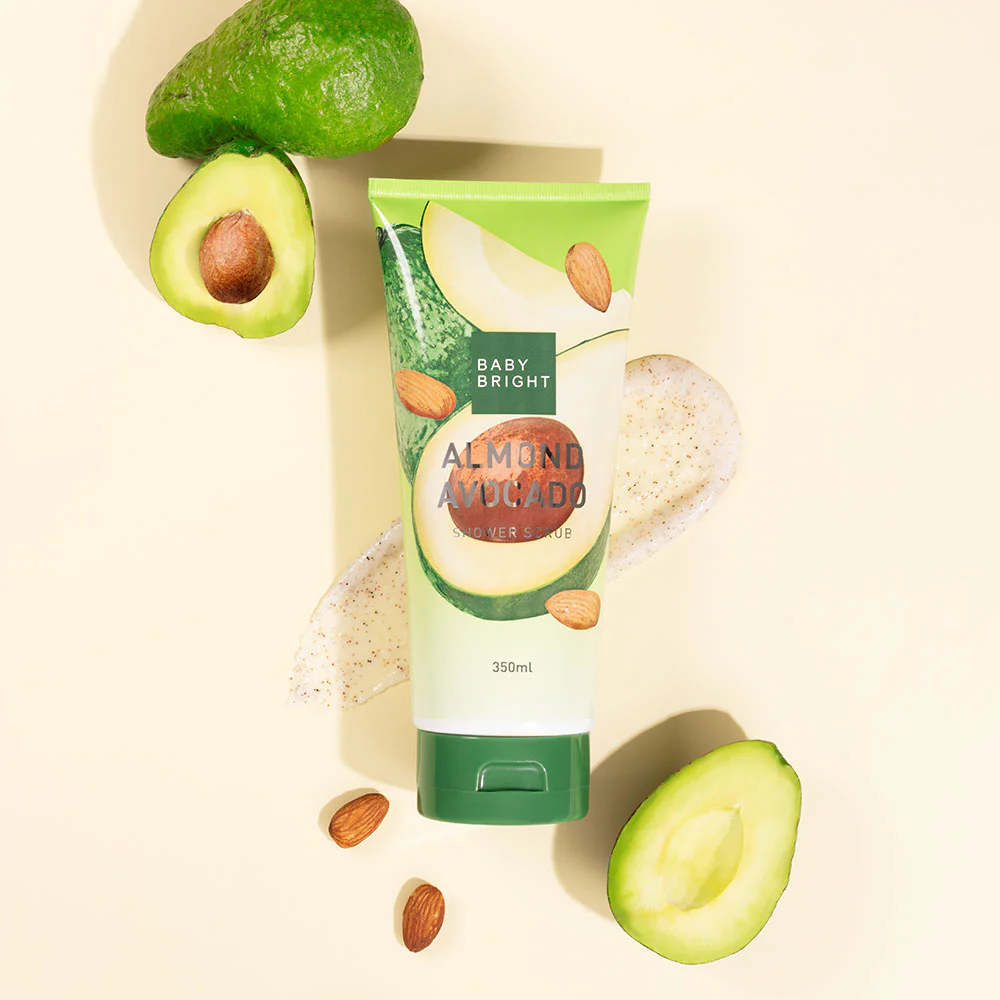 Baby Bright Almond Avocado Shower Scrub — Almond Avocado, 350 мл