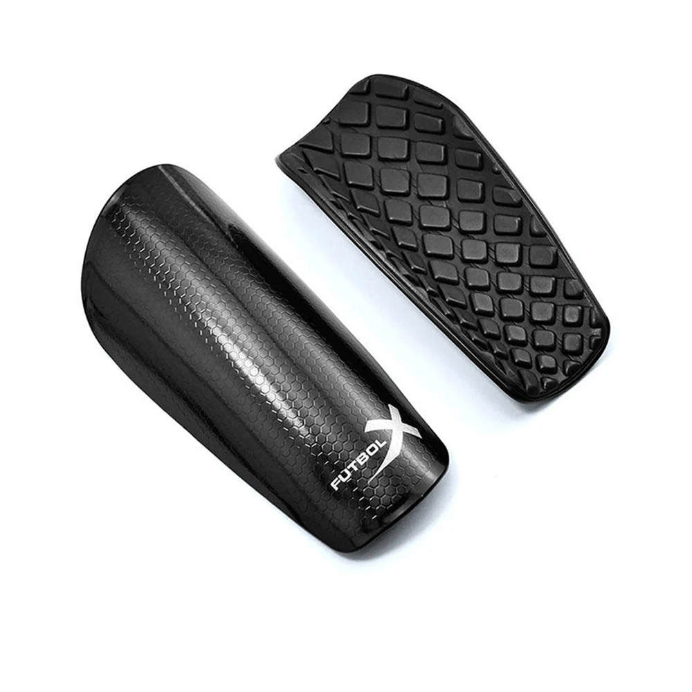 FUTBOLX Protect 02 Men's Football Shinguards - Black - L (US SIZE)