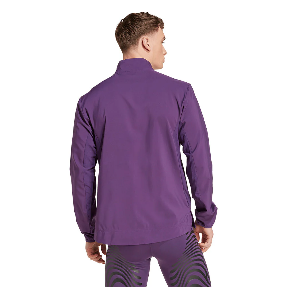 ADIDAS Adizero Essentials Running Men's Running Jacket - Purple - 2XL (ASIAN SIZE)