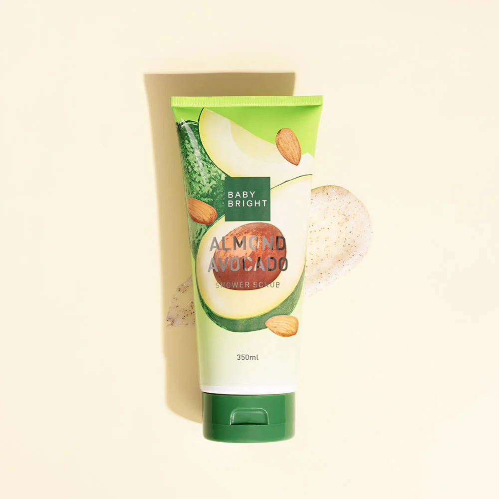 детские придающий сияние Almond Avocado Shower Scrub 350 мл