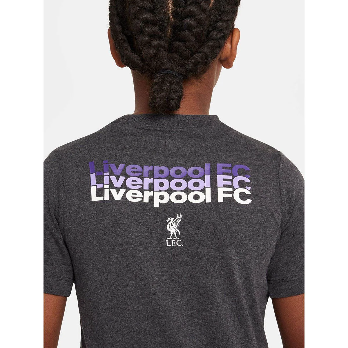 NIKE Liverpool FC Kids Football T-Shirt - Black - L (US SIZE)