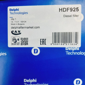Изображение раздела топливный фильтр delphi hdf925 для kyron