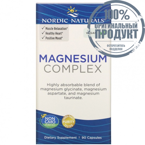 Nordic Naturals, комплекс магния, 90 капсул