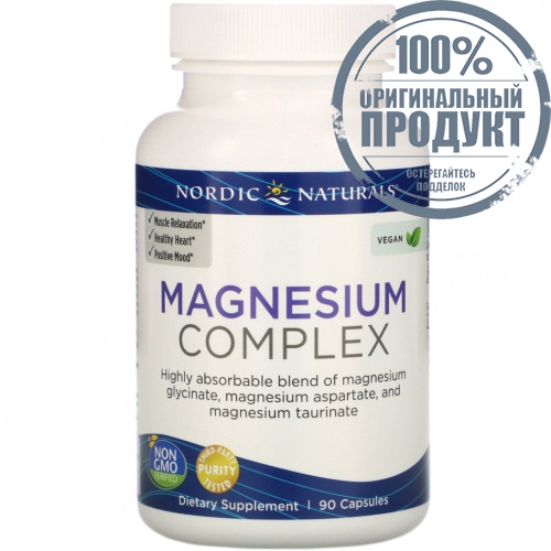 Nordic Naturals, комплекс магния, 90 капсул фото 3