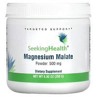 Seeking Health, Магний малат в порошке, 500 мг, 250 г (8,82 унции)