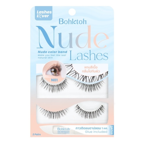 Bohktoh Nude Lashes 2Pairs N01 фото 2