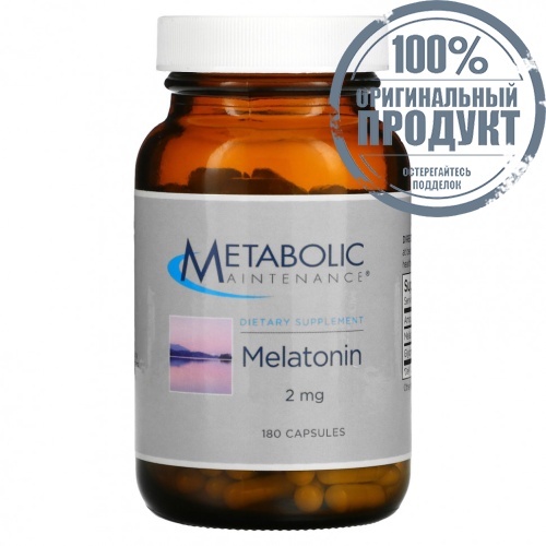 Metabolic Maintenance, мелатонин, 2 мг, 180 капсул