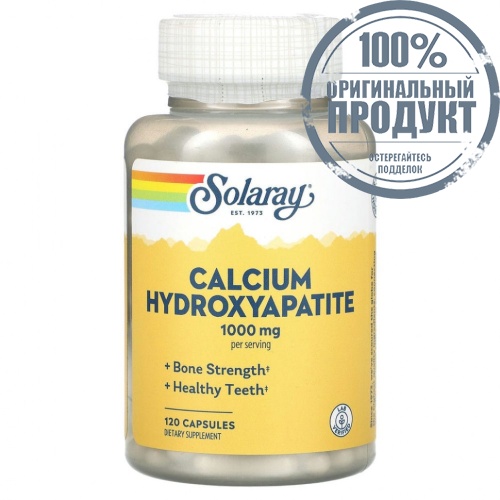 Solaray, Calcium Hydroxyapatite, 250 mg, 120 Capsules Solaray, Calcium Hydroxyapatite, 250 mg, 120 Capsules