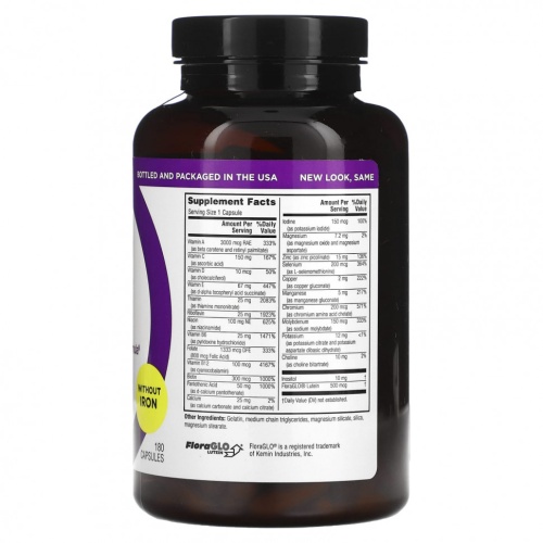 Twinlab, Daily One Caps, без железа, 180 капсул фото 2