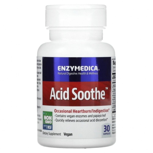 Enzymedica, Acid Soothe, 30 капсул