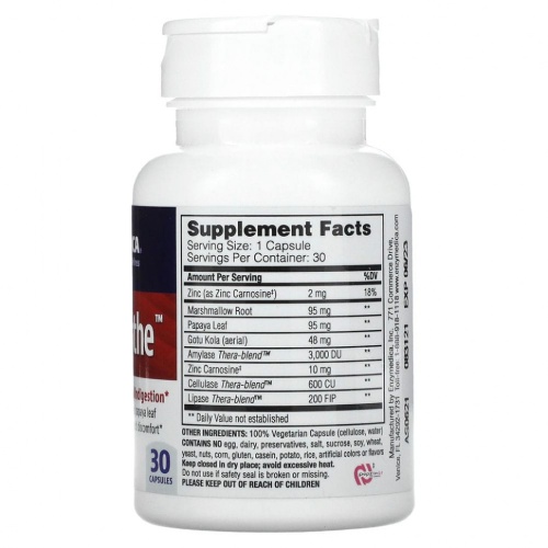 Enzymedica, Acid Soothe, 30 капсул фото 2