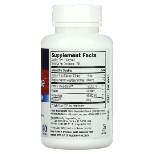 Enzymedica, Enzyme Defense, 120 капсул фото 2