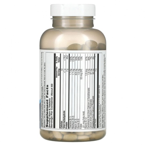 KAL, питательный дрожжи, 500 таблеток фото 2