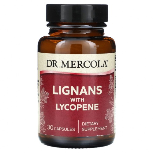 Dr. Mercola, Лигнаны с ликопином, 30 капсул Dr. Mercola, Лигнаны с ликопином, 30 капсул