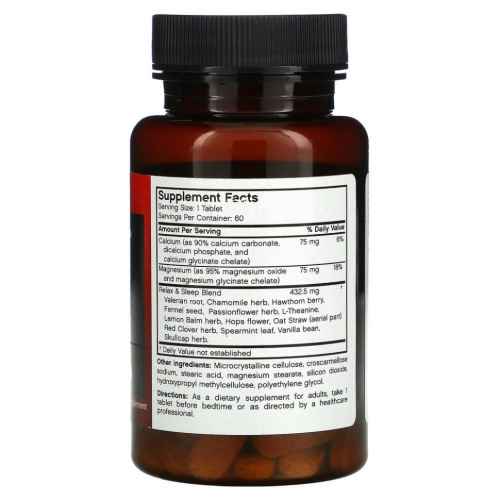 FutureBiotics, Relax & Sleep, 60 вегетарианских таблеток фото 2