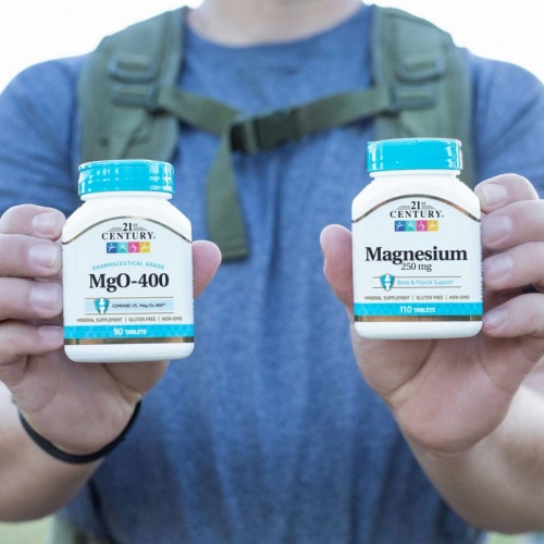 21st Century, MgO-400, 90 таблеток фото 3