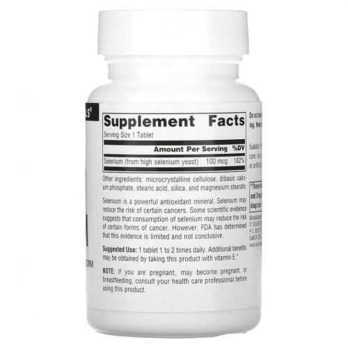 Source Naturals, селен, 100 мкг, 250 таблеток фото 2 Source Naturals, селен, 100 мкг, 250 таблеток фото 2
