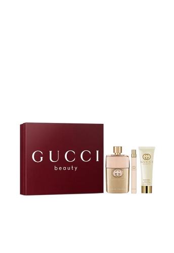 Women Fragrance Set Spring 25 Guilty Pour Femme Eau de Parfum 90 mL, Guilty Pour Femme Eau de Parfum Pen Spray 10 mL, Guilty Pour Femme Perfumed Body Lotion 50 mL - 100% оригинал