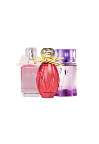 น้ำหอมหญิง Chalotta Perfume รุ่นขายดี จำนวน 3 ขวด EPD 100 ML - 100% оригинал