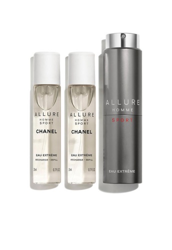 TWIST AND SPRAY REFILLABLE BOTTLE 3 x 20 ml  – EAU EXTRÊME - 100% оригинал