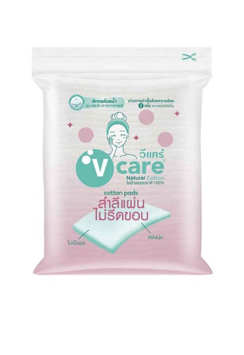 สำลีแผ่นไม่รีดขอบ 100 แผ่น - 100% оригинал