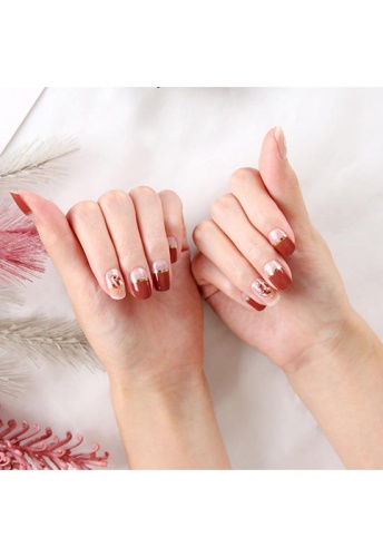 BURGUNDY RED-GEL SHINE STRIPS - 100% оригинал фото 2