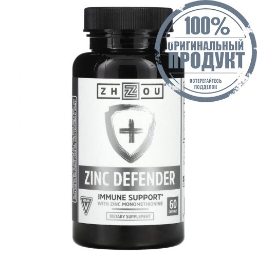 Zhou Nutrition, Zinc Defender, 60 капсул Zhou Nutrition, Zinc Defender, 60 капсул
