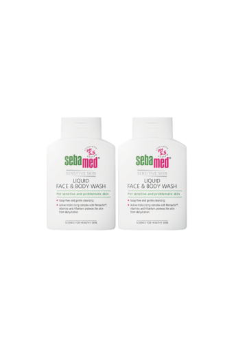 White - BUNDLE LIQUID FACE & BODY WASH pH 5.5 200 ml. ( 2 unit) - 100% оригинал