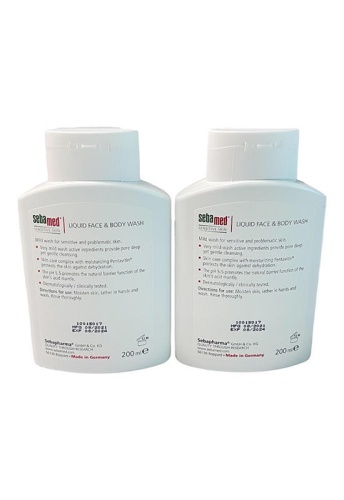 White - BUNDLE LIQUID FACE & BODY WASH pH 5.5 200 ml. ( 2 unit) - 100% оригинал фото 2