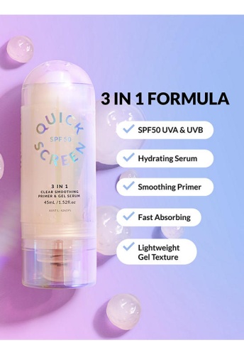 SPF50 Clear Smoothing Primer & Gel Serum 45ml. - 100% оригинал фото 3 SPF50 Clear Smoothing Primer & Gel Serum 45ml. - 100% оригинал фото 3