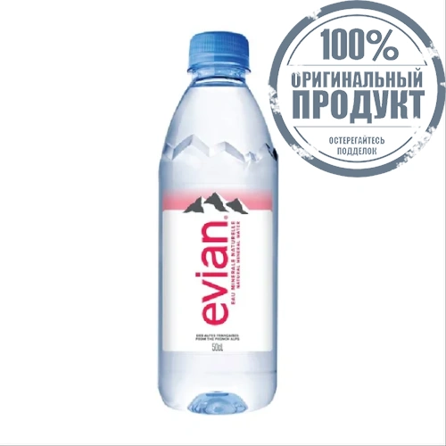 evian Natural Mineral Water 500ml. - 100% оригинал evian Natural Mineral Water 500ml. - 100% оригинал
