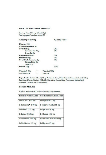 Prostar Whey Protein 2 lb - Strawberry - 100% оригинал фото 3