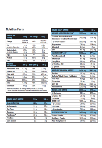 Mass Gainer Jumbo 6600g-Vanilla - 100% оригинал фото 2