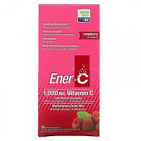 Ener-C, витамин C, смесь для приготовления мультивитаминного напитка со вкусом малины, 30 пакетиков, 277 г (9,8 унции)