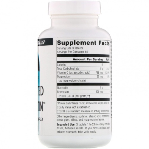 Source Naturals, Активированный кверцетин, 200 таблеток фото 2