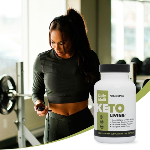NaturesPlus, KetoLiving, ежедневные мульти, 90 капсул фото 4