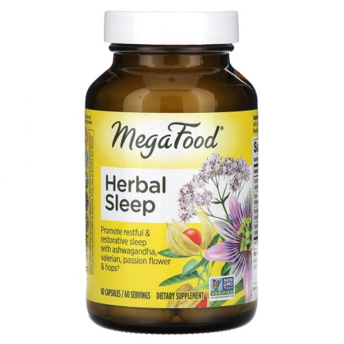 MegaFood, Herbal Sleep, 60 капсул