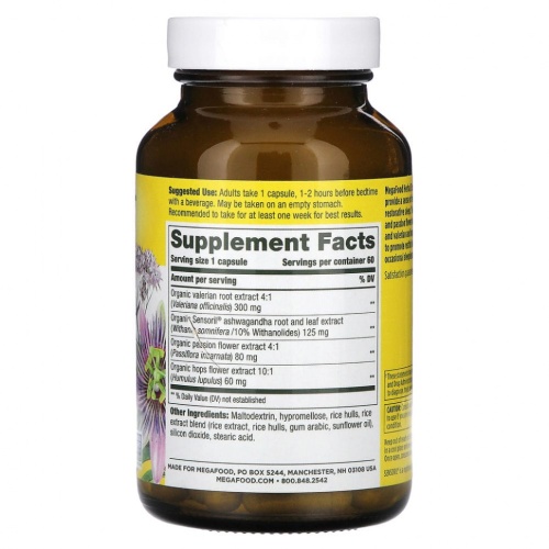 MegaFood, Herbal Sleep, 60 капсул фото 2