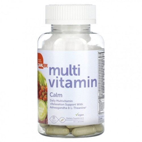 Zahler, Мультивитамины, успокаивающие, 60 капсул фото 3