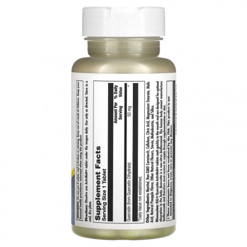 KAL, Кверцетин, ананас, 50 мг, 90 микротаблеток фото 2