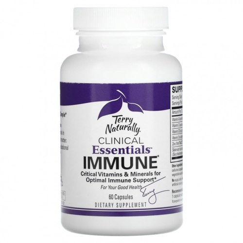 Terry Naturally, Clinical Essentials, для иммунитета, 60 капсул фото 3
