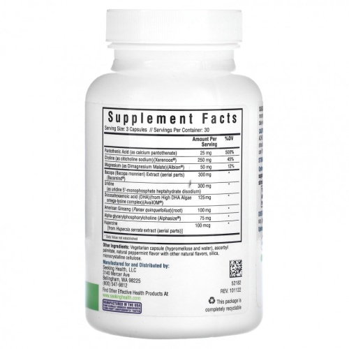 Seeking Health, Optimal Focus, 90 капсул фото 2